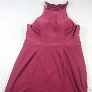 Faviana Maroon Dress